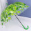 Clear Bubble Umbrella with Reflective Leaf Pattern, Automatic Transparent Dome for Adults and Kids 5