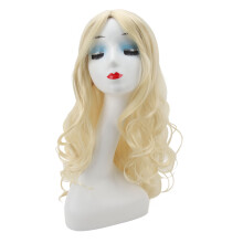 Long Curly Wig - Synthetic High-Temp Silk Blond
