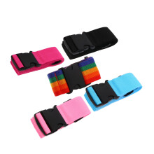 5pcs Adjustable Luggage Straps with Quick Release Buckle for Travel Suitcase Security and Easy Identification
