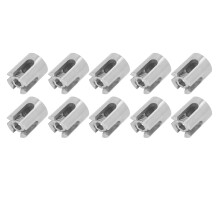 10PCS Cross Cable Clamp 316SS Silver