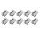 10PCS Cross Cable Clamp 316SS Silver 1