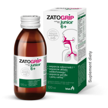 ZatoGrip Junior 6+ – African Pelargonium &amp; Elderberry Immunity &amp; Respiratory Syrup – 120ml