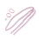 Pink Cloth Heatless Curling Set with Clips 2