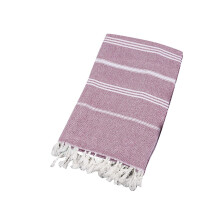 Turkish Beach Towel Quick Dry Sand Soft Cotton Large Lightweight Purple Towel for Adults and Kids