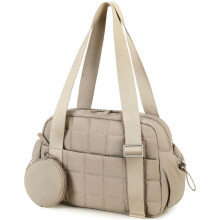 Women Gym Bag Small Quilted Duffel Tote with Wet Compartment, Lightweight Design and Coin Purse
