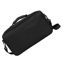 Oxford Cloth Oboe Shoulder Bag with Front Pocket, Large Capacity Protective Carrying Case for Musicians Black