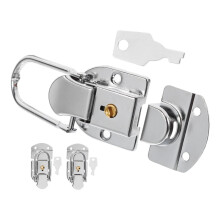 Heavy Duty Suitcase Latch Replacement Set Metal Toggle Lock for Luggage Toolboxes Storage Cases Antitheft Design