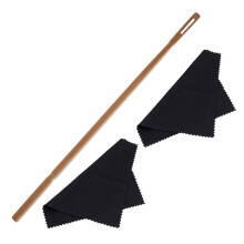 Flute Cleaning Kit with Smooth Maple Rod and Reusable Cloths for Easy Daily Maintenance