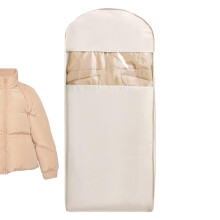 Velvet Travel Garment Bag with Compression Zipper, Dustproof Space Saving Suit and Dress Cover