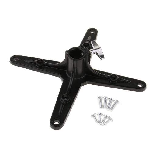 Metal Drum Throne Tripod Base with AntiSlip Rubber Feet, Stable and Durable Replacement for Drum Set