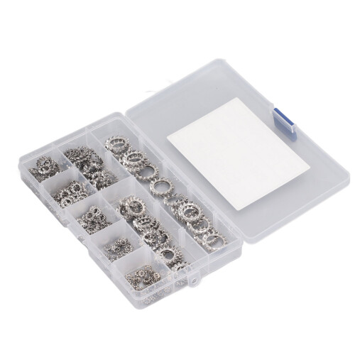 Stainless External Tooth Washer 300Pcs M2.5-M12 2