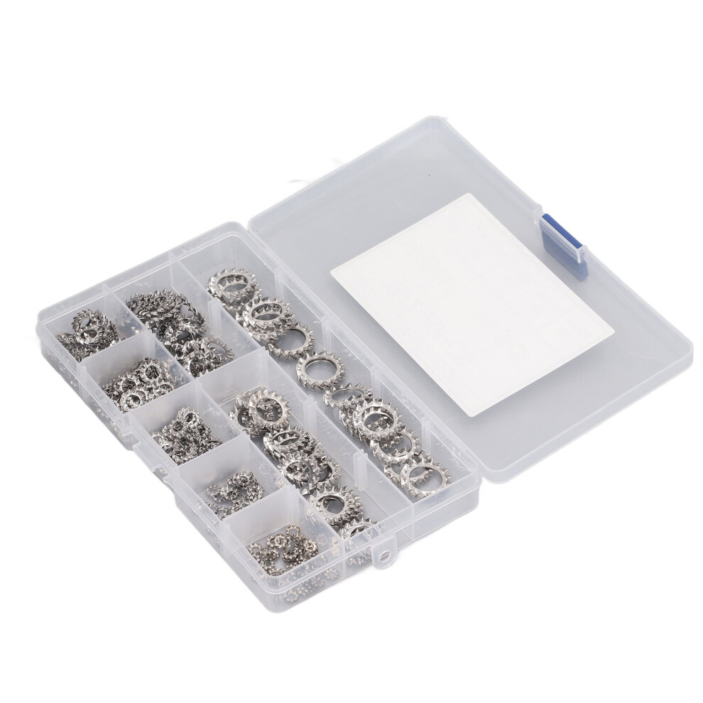 300 Pcs Stainless Steel External Tooth Washer
