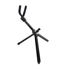 Folding Alto Saxophone Stand with Secure Support, Compact Design, Black Holder for Home and Stage