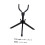 Folding Alto Saxophone Stand with Secure Support, Compact Design, Black Holder for Home and Stage 2
