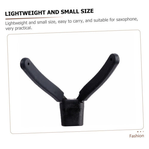 Folding Alto Saxophone Stand with Secure Support, Compact Design, Black Holder for Home and Stage 2