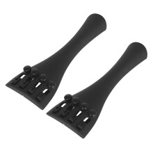 2pcs Carbon Fiber Cello Tailpiece and Violin Tailpiece Set, Lightweight Design for Stable Tuning and Easy Installation