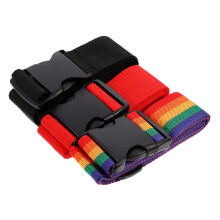 3pcs Adjustable Luggage Straps for Suitcases Bright Colors Quick Release Buckle Travel Security