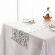 (120x120cm, silver) Table Runner "gold Sequin Tablecloth Table Tape"