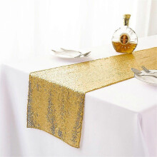 (35x275cm, champagne) Table Runner "gold Sequin Tablecloth Table Tape"