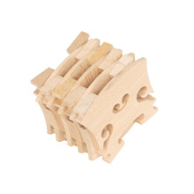 10 Pcs Precut Wooden Violin Bridge Set Fits 4/4 Full Size Fiddle DIY Replacement Accessories