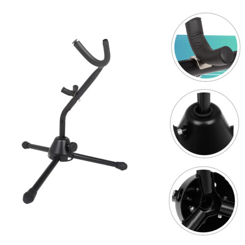 Alto Saxophone Stand Foldable Lightweight Holder for Secure Upright Display and Easy Storage 1