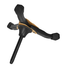 Foldable Clarinet and Flute Stand with Stable Tripod Support, Durable Metal Base, Black Finish