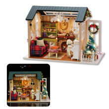 DIY House Kit 21x12.5x14.5cm 451g Color:Shown