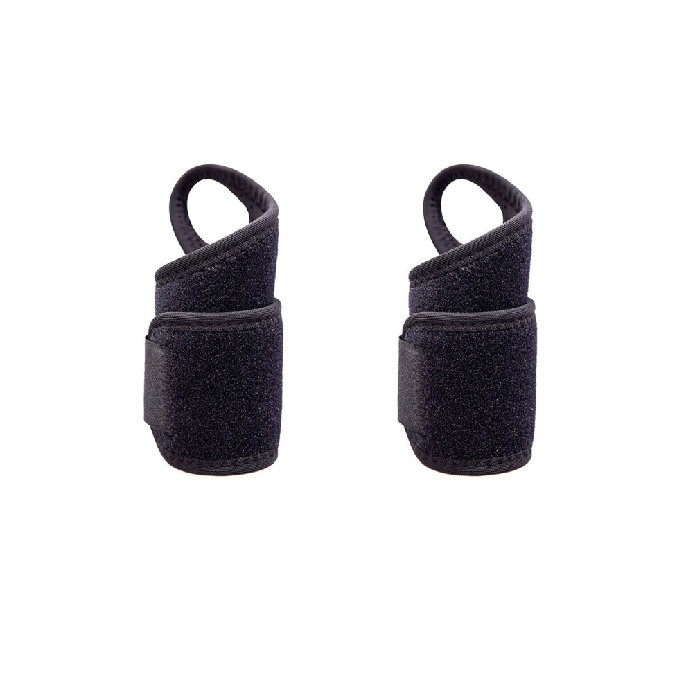 2 Pack Adjustable Wrist Wraps and Support Brace with Thumb Support for Weightlifting and Workouts
