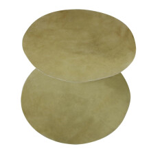 2pcs Natural Goat Skin Djembe Drum Replacement Heads Set of Two for African Bougarabou Authentic Tone