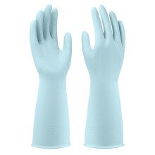 6 Pairs Reusable Rubber Dishwashing Gloves Medium Blue – Durable Tear‑Resistant Non‑Slip Grip for Kitchen Cleaning