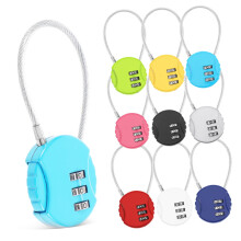 HOLIDYOYO Metal Travel Luggage Lock Set 10 Pcs Keyless Combination Cable Design for Suitcase and Backpack