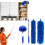 TAIANJI Feather Duster Extendable, Duster Cleaning Kit with Telescopic Pole Extended 97 Inch, Washable Bendable Dusters 1
