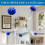 TAIANJI Feather Duster Extendable, Duster Cleaning Kit with Telescopic Pole Extended 97 Inch, Washable Bendable Dusters 3