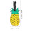 Cute Pineapple Luggage Tag Yellow Durable Plastic Suitcase ID Tag for Easy Identification 2