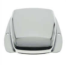 Chrome FD Style Electric Bass Guitar Bridge Cover with Vintage Design and Comfort Palm Rest