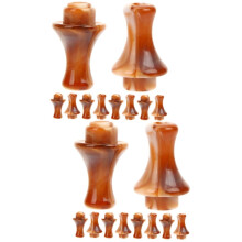 Hulusi Mouthpiece Set 32pcs Durable Resin Build for Professional Players Universal Fit Design