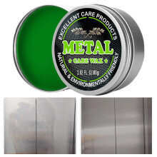 Metal Polish Paste 80g – Metal Polish for Stainless Steel, Chrome and Brass, Advanced Rust Removal and Mirrorlike Gloss Finish