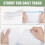 Small Trash Bags 4 Gallon Drawstring 200 Count, Strong Unscented White Bathroom Trash Can Liners 4