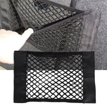 Rear Seat Organizer Bag 2pcs Black 15.75x9.84 in