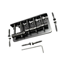 Heavy Duty Electric Bass Bridge 5 String Black Chrome Professional Guitar Bridge AntiWear Design