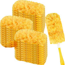 30 Pack Duster Refills with Handle, Large Microfiber Duster 360 AllRound Cleaning for Home, Yellow