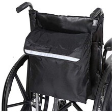 Waterproof Wheelchair Storage Bag with Reflective Safety Design, Large Capacity Mobility Scooter Accessory