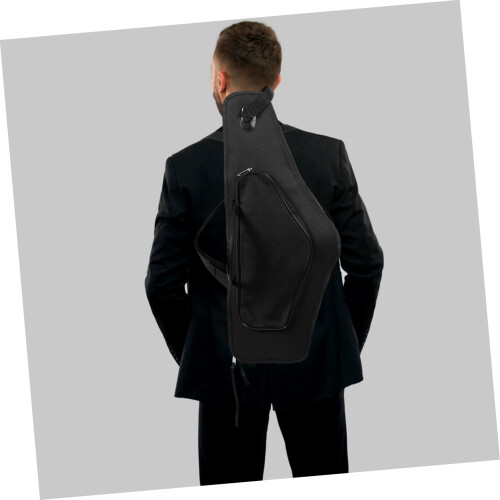 Waterproof Shockproof Alto Saxophone Case with Adjustable Dual Backpack Straps for E Flat Saxophones 2