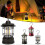(Charging Type, Matte Green) Emergency Lantern Retro Camping Lantern for Illuminating 4