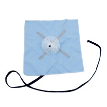 Saxophone and Clarinet Cleaning Cloth with Nylon Brush, Elastic Rope Easy Pull, Durable Blue Swab