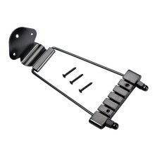 Black Jazz Guitar Tailpiece for Archtop Electric Guitar Upgrade, Durable Finish, Enhanced Tone Sustain