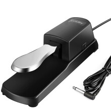 Keyboard Sustain Pedal with Polarity Switch for Yamaha Roland Korg, Universal Piano Foot Pedal with Non‑Slip Base