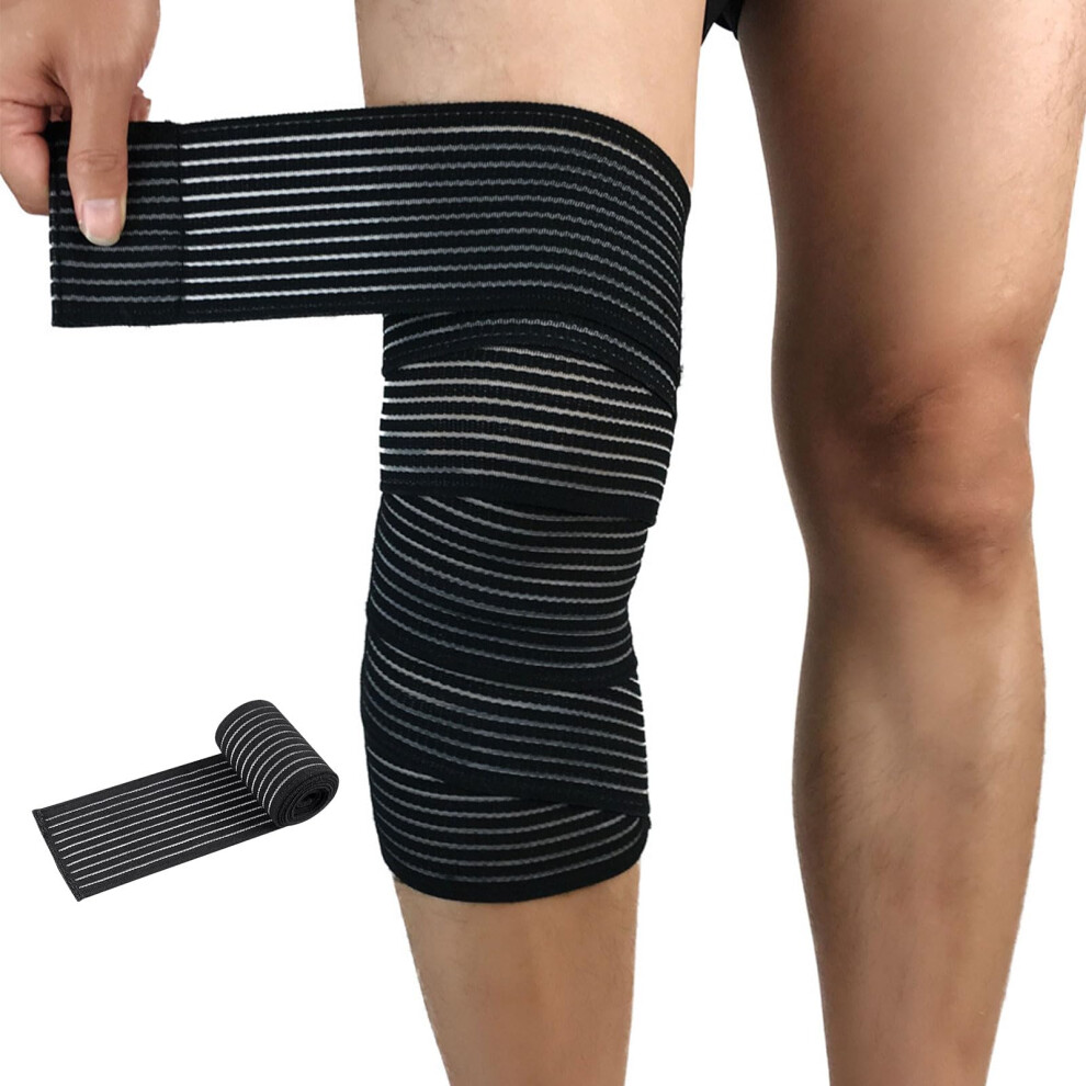 Black Thigh Compression Wrap Adjustable Thigh Support Brace Targeted Compression Breathable Leg Wrap For Running And Pain Relief