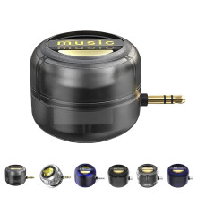 Portable Mini Speaker 3.5mm Audio Jack Plug and Play Compact Design for Phone Music and Calls A3.5mm