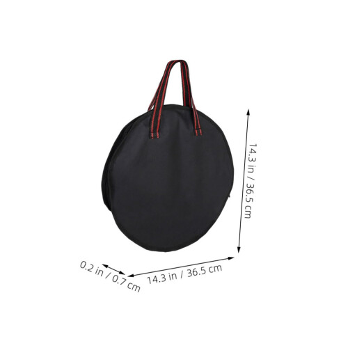 10 Inch Drum Practice Pad Case Black Oxford Cloth Percussion Carrying Bag with Secure Handle 1